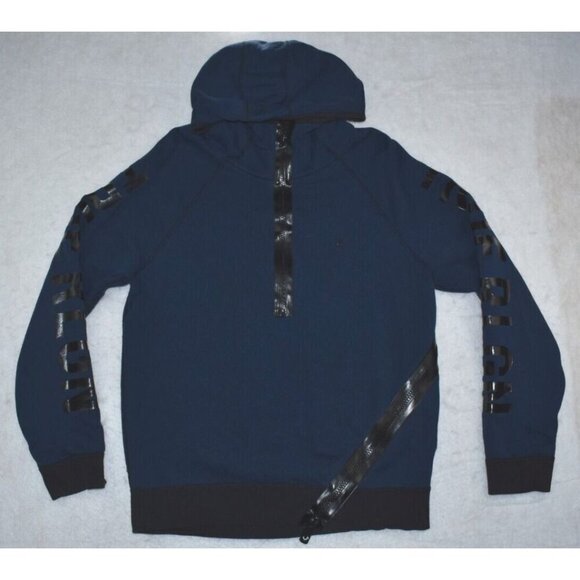 True Religion Other - True Religion Casaca Men's Hoodie Size M Blue 1/4 Zip Long Sleeve Cross Zip